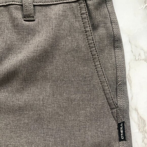 O'Neill Mens Heather Gray Quick Dry Hybrid Shorts, Size 30 waist - Picture 5 of 12